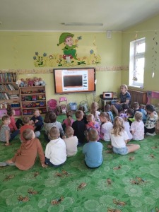 "Bądź bezpieczny w Internecie" zajęcia edukacyjne w Przedszkolu Bajka w  Łaszewie